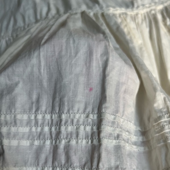 Antique Tiered Petticoat, Full Length Lace Skirt, Corset Waist - Picture 11 of 12